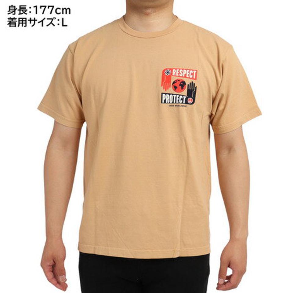 オベイ(OBEY) RESPECT PROTECT 半袖Tシャツ 163003089RPW22U (メンズ)