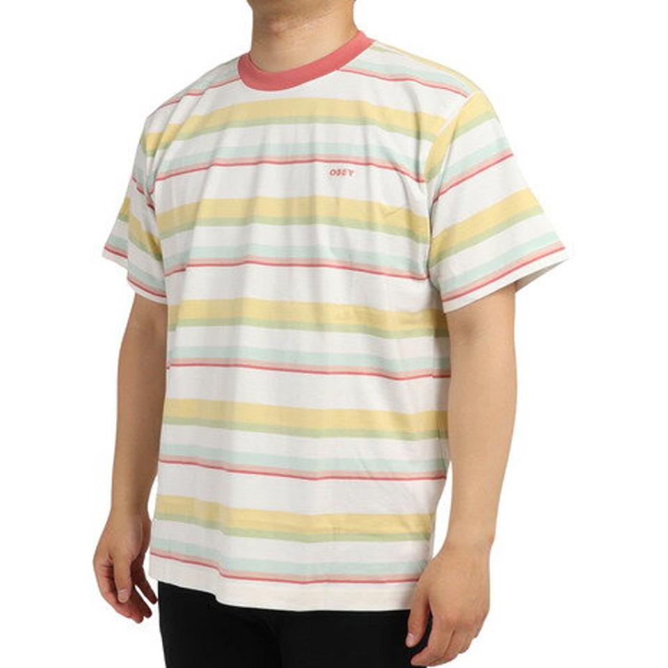 オベイ(OBEY) SAVA STRIPE Tシャツ 131080324WTM22U (メンズ)