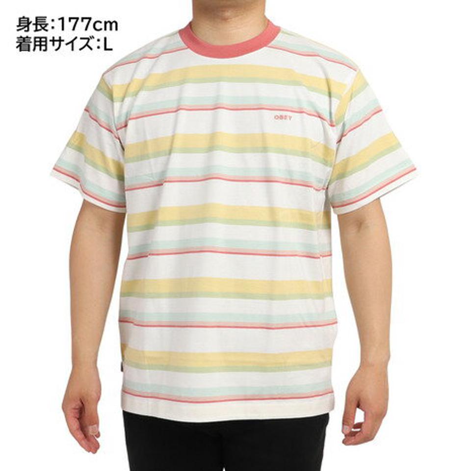 オベイ(OBEY) SAVA STRIPE Tシャツ 131080324WTM22U (メンズ)