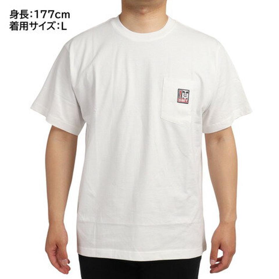 オベイ(OBEY) ポイントポケット半袖Tシャツ 131080287WHT22U (メンズ)