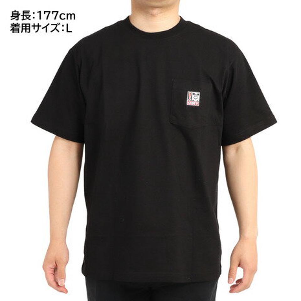 オベイ（OBEY） ポイントポケット半袖Tシャツ 131080287BLK22U （メンズ）