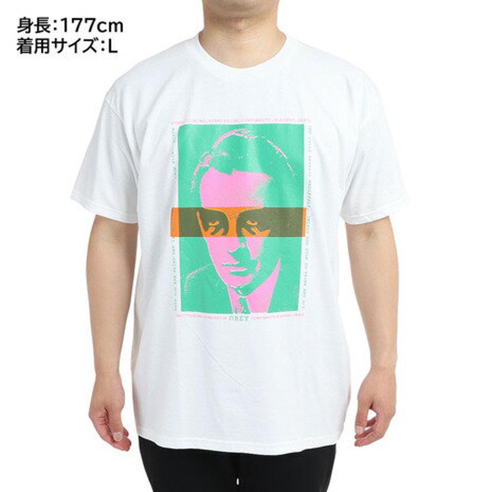 オベイ(OBEY) ナイト アンド デイ クラシックTシャツ 165263096WHT22U (メンズ)