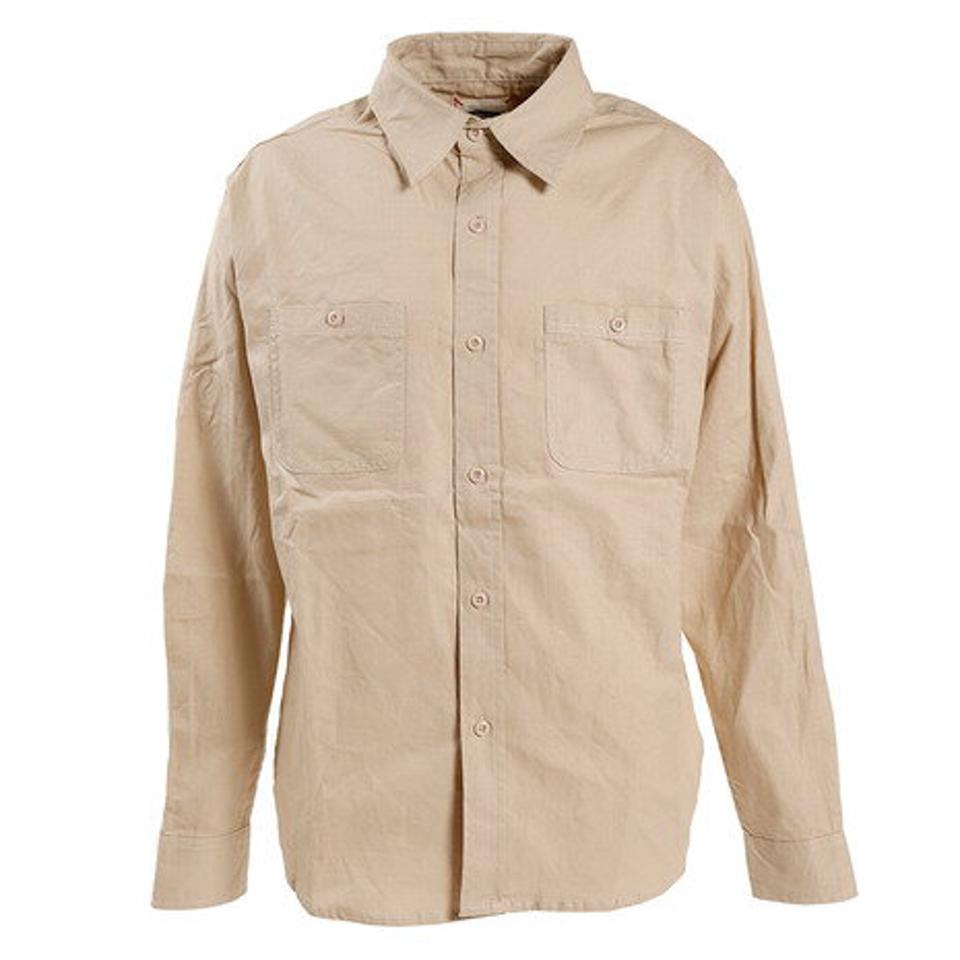 Slyde Vintage(Slyde Vintage) リップストップシャツ 長袖 SV-20SSAP009-BEG オンライン価格 (メンズ)