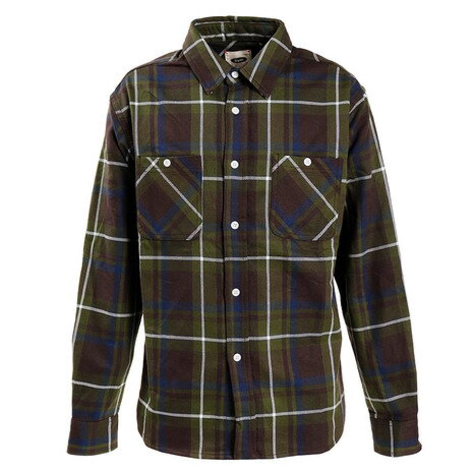 Slyde Vintage(Slyde Vintage) チェックシャツ 長袖 SV-20SSAP007-GRN オンライン価格 (メンズ)