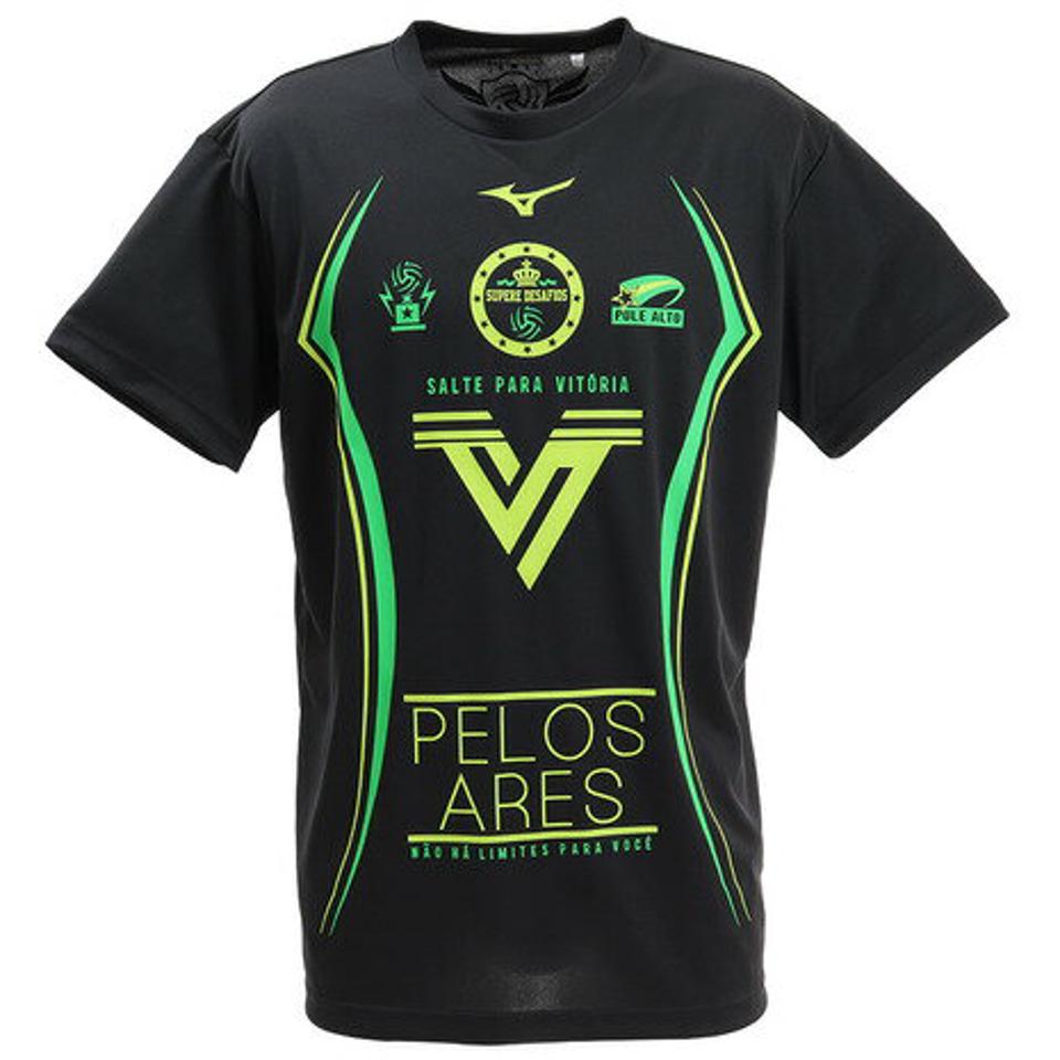 【9/5 24h限定エントリー＆対象4店舗買い回りで最大P10倍！】ミズノ（MIZUNO） グラフィックTシャツ V2MA908409 バレーボールウェア スポーツウェア （メンズ、レディース）