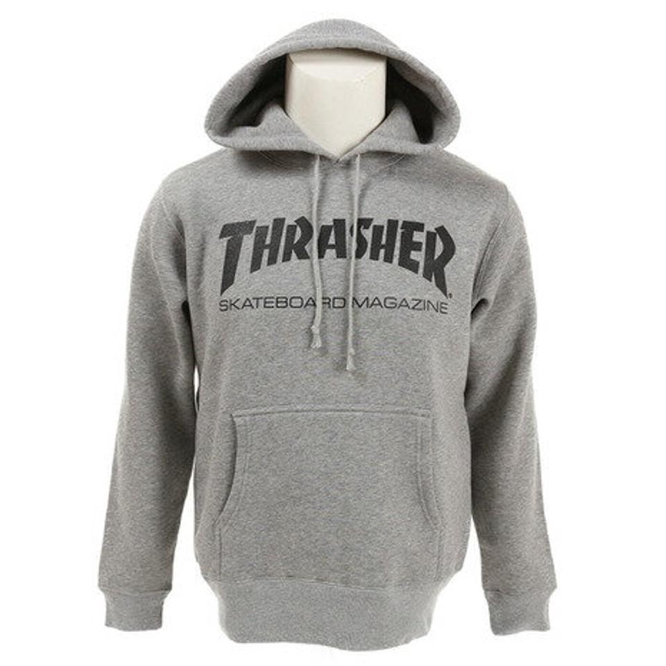 スラッシャー(THRASHER) MAG ロゴスウェットフーディ TH8501GY オンライン価格 (メンズ)