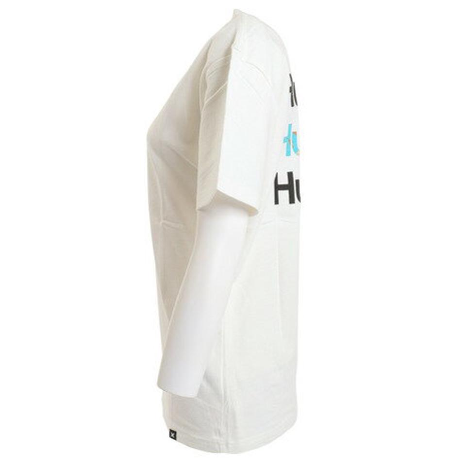 ハーレー(HURLEY)(レディース)オーバーサイズ ボックスロゴ 半袖Tシャツ 22 WSS2100004-WHT