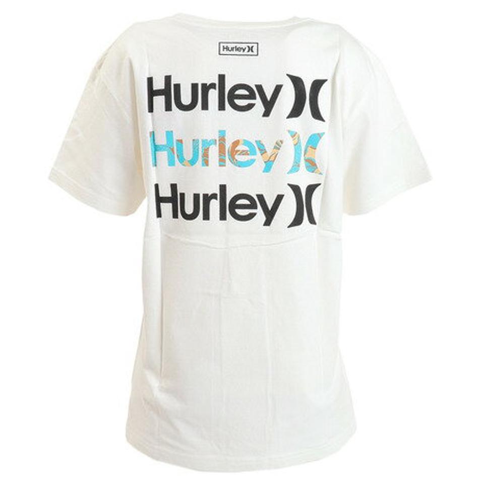 ハーレー(HURLEY)(レディース)オーバーサイズ ボックスロゴ 半袖Tシャツ 22 WSS2100004-WHT