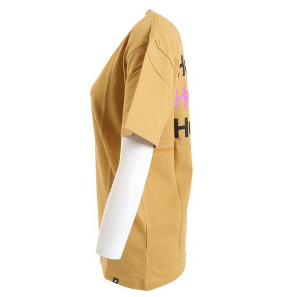 ハーレー（HURLEY）（レディース）オーバーサイズ ボックスロゴ 半袖Tシャツ 22 WSS2100004-BEG