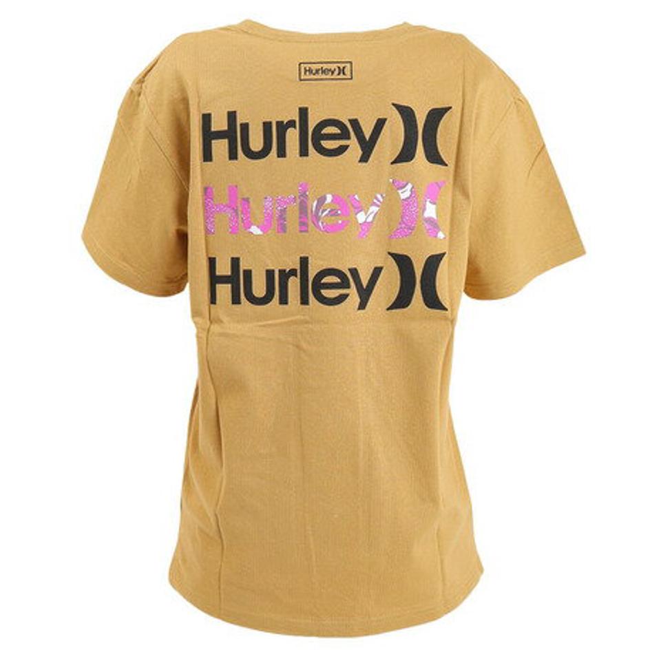 ハーレー（HURLEY）（レディース）オーバーサイズ ボックスロゴ 半袖Tシャツ 22 WSS2100004-BEG