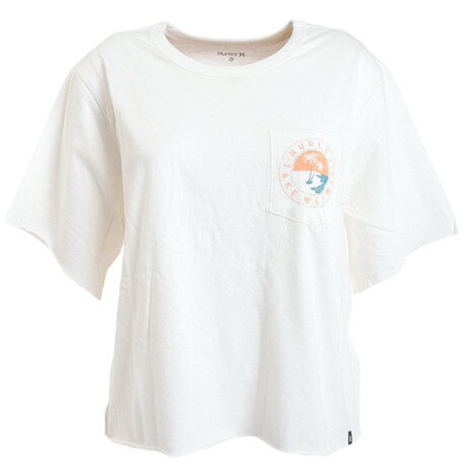 ハーレー（HURLEY）（レディース）TMA POCKET CREW 半袖Tシャツ 22 CJ8745-100