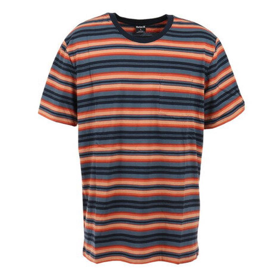 ハーレー（HURLEY）（メンズ）EVERDAY STEAMER STRIPE POCKET 半袖Tシャツ 22 MTS0026610-H434