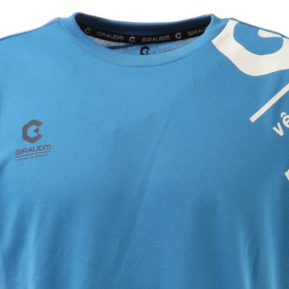 ジローム（GIRAUDM）（メンズ）ドライ 吸汗速乾 UVカット 半袖メッシュTシャツ 863GM1CD6671 BLU