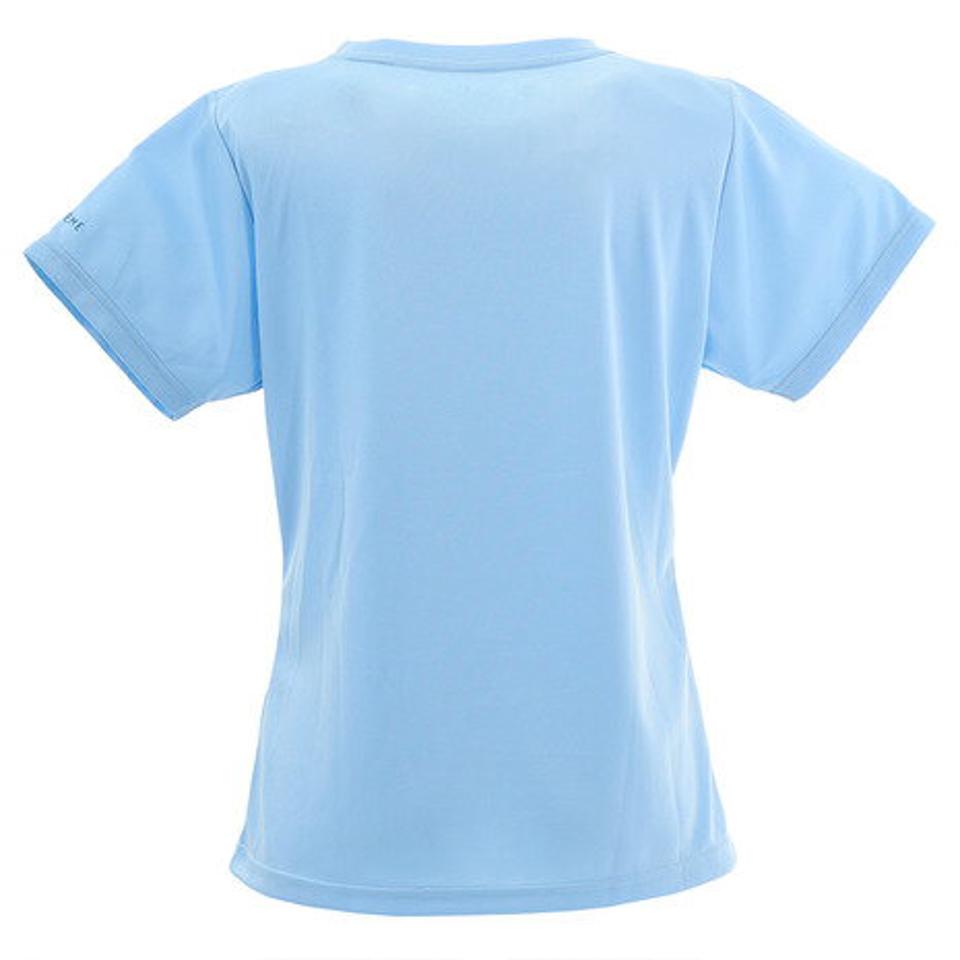 【5点以上で10％OFFクーポン！8/11まで】ウィッテム（HUITIEME） テニス Tシャツ レディース 半袖 ロゴ HU20S03LS733016LBLU 【吸汗速乾/UVカット】 （レディース）