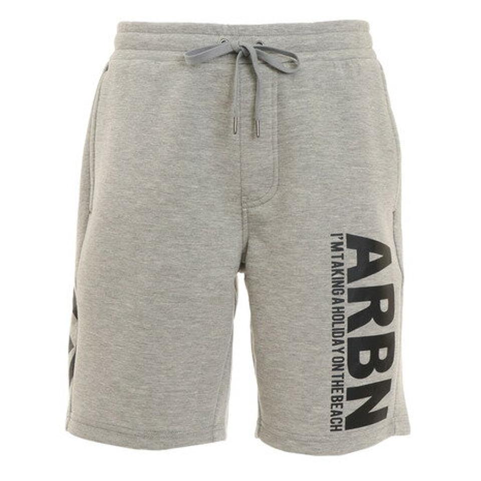 【5点以上で10%OFFクーポン!8/11まで】エアボーン(ARBN) LOGO FLEECE ショートパンツ 22S-ARBN-027PT-MGRY (メンズ)