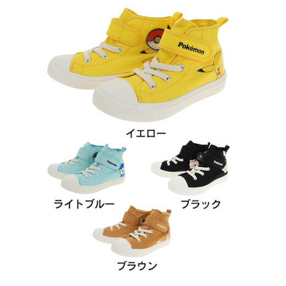 コンバース（CONVERSE）（キッズ）キャンパス チャイルド オールスター ライト ポケモンV-1 HI 黄 黒 茶 青 37301620 37301621 37301622 37301623 スニーカー