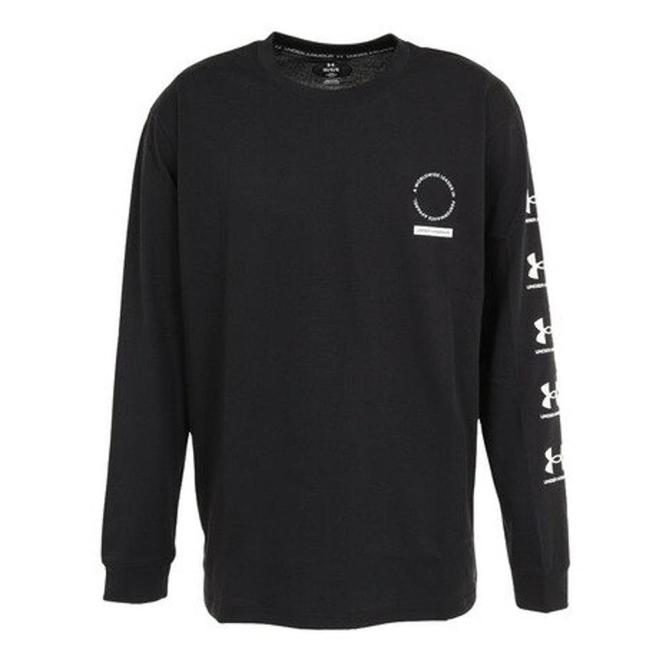 アンダーアーマー（UNDER ARMOUR）（メンズ）ヘビーウエイト チャージドコットン ロングスリーブ シンボル Tシャツ 1375535 001