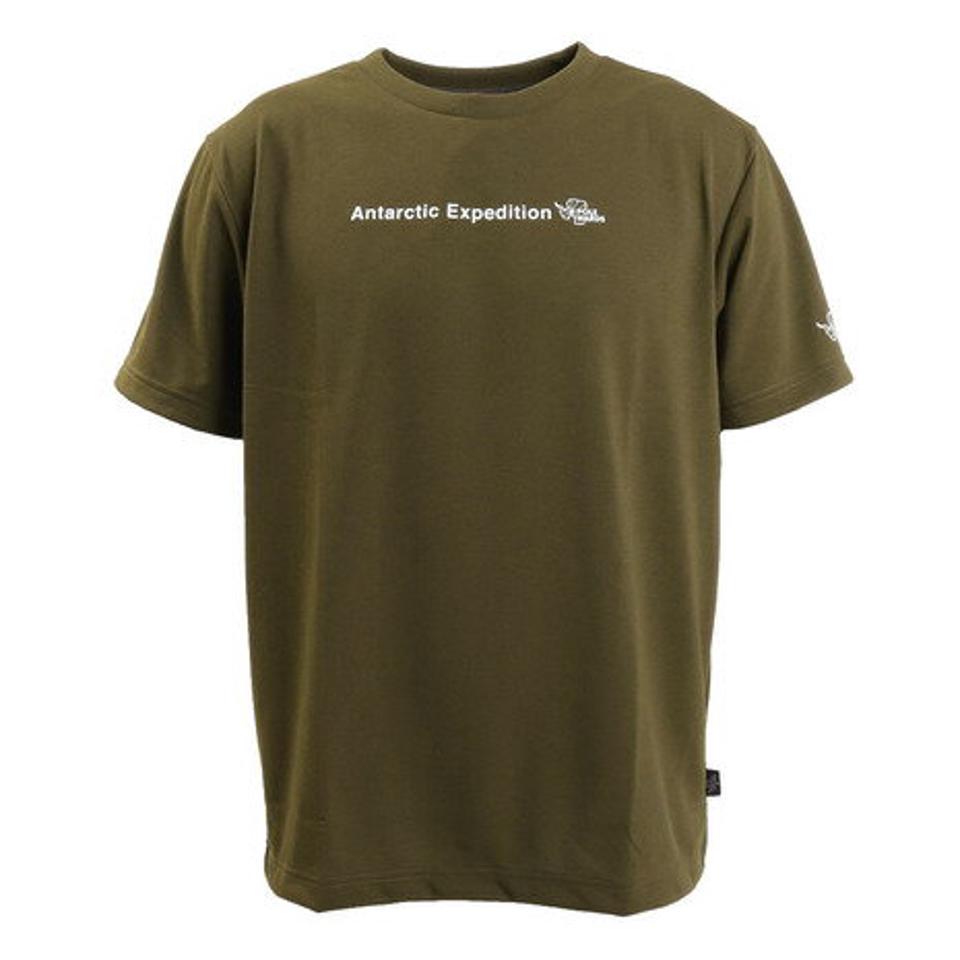 【5点以上で10％OFFクーポン！8/11まで】POLEWARDS 半袖Tシャツ ANTARCTIC EXPEDITION PW2KJA02 KHA （メンズ）