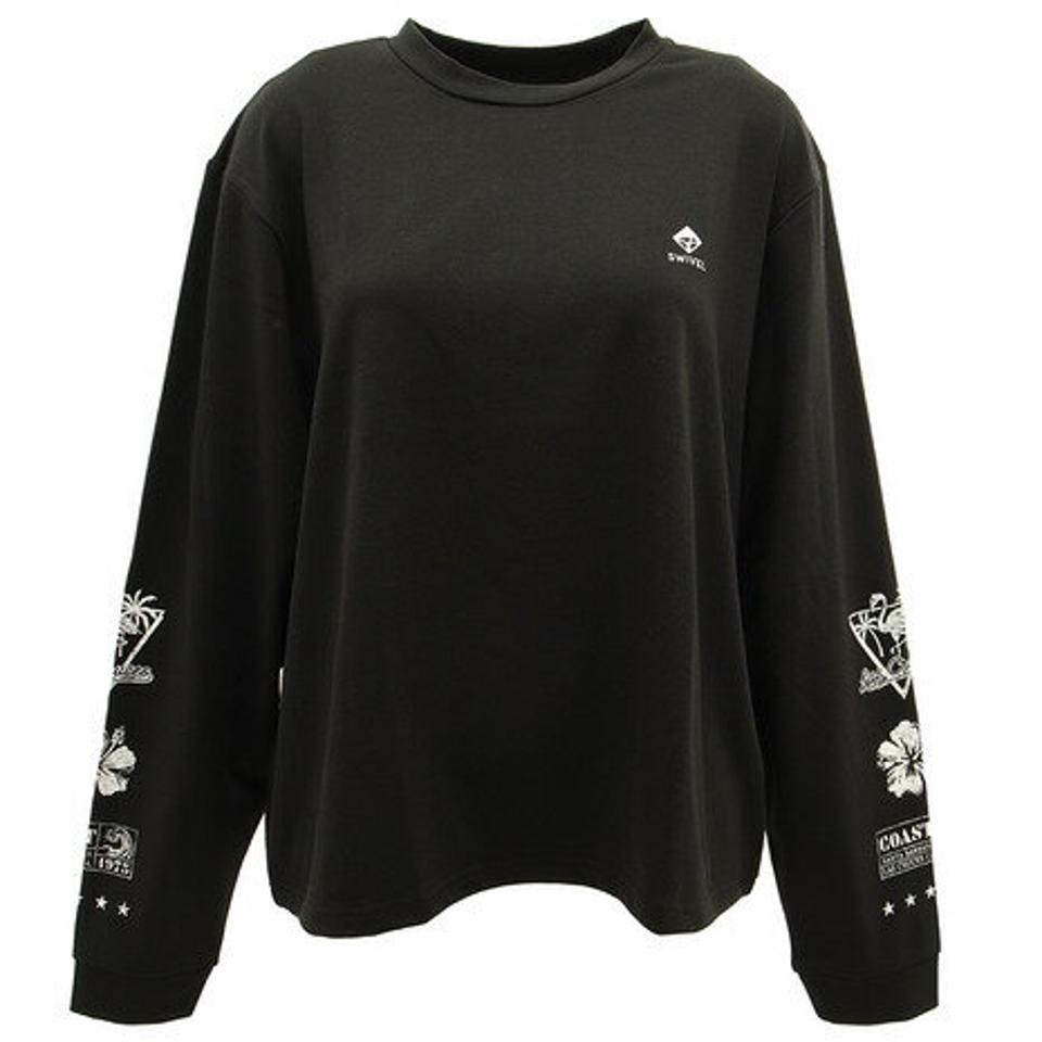 スウィベル（Swivel） Tシャツ レディース 長袖 PRINTED 870SW0CD3268 BLK （レディース）