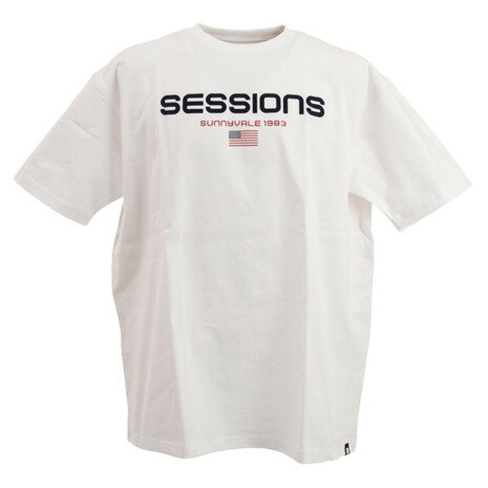 セッションズ（SESSIONS）（メンズ）Tシャツ メンズ 半袖 MID90 217168 WHT カットソー