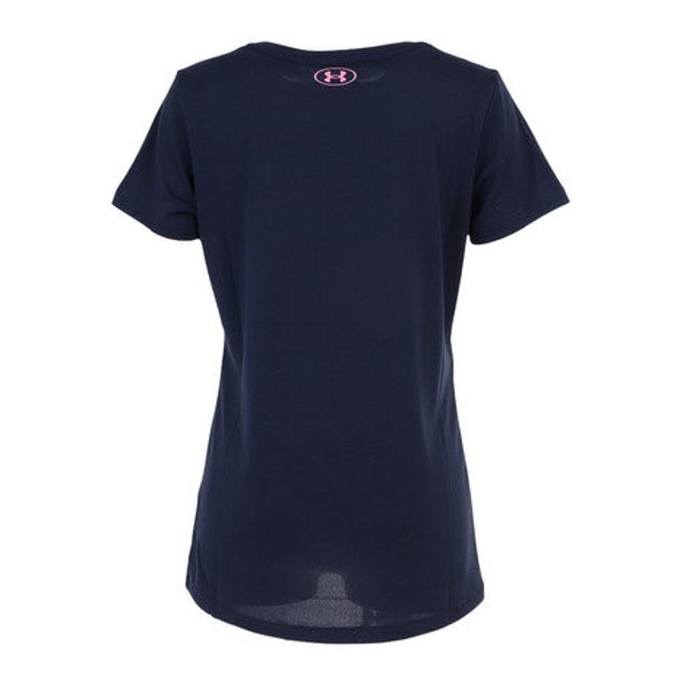 【2点10%OFFクーポン対象！8/10まで】アンダーアーマー（UNDER ARMOUR）（レディース）テック ビッグロゴ Tシャツ 1368912 411