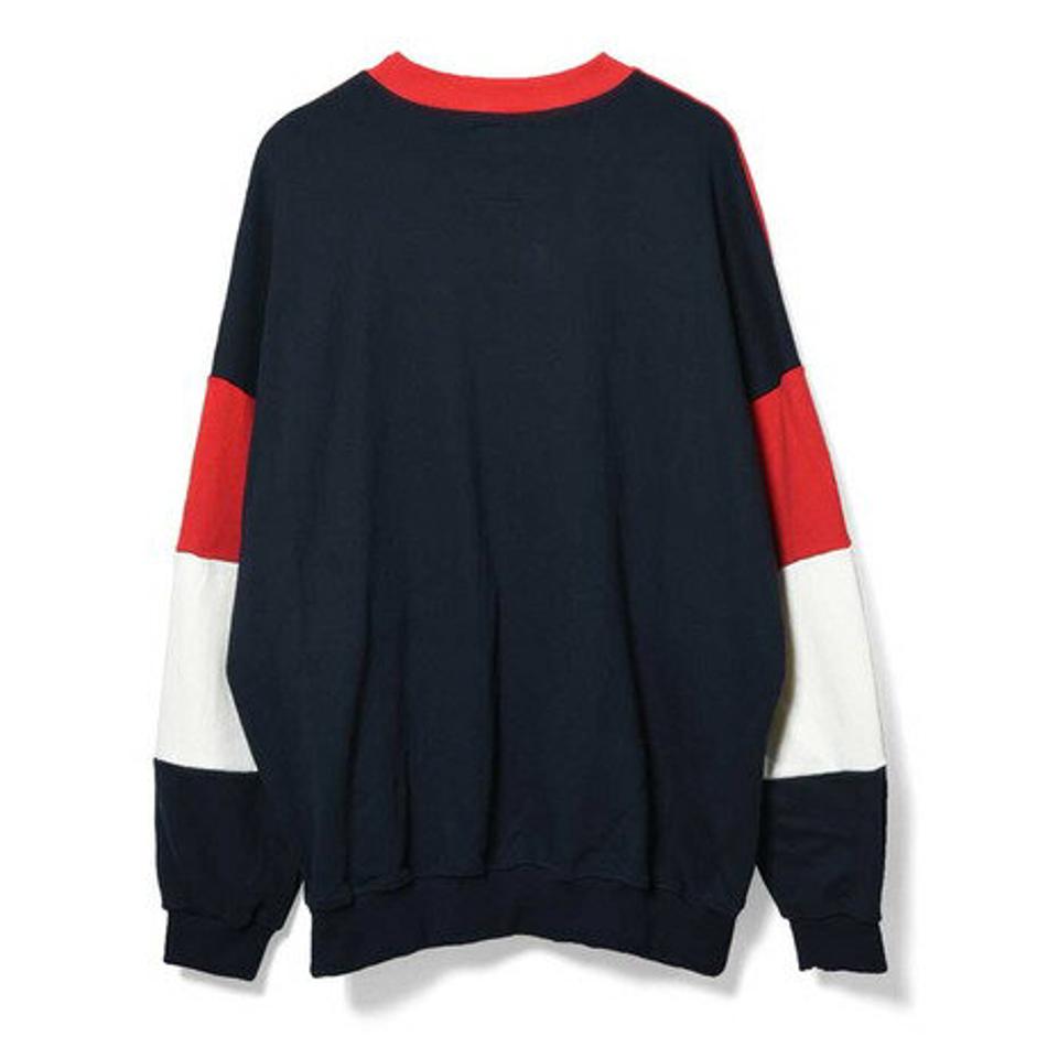 【5点以上で10%OFFクーポン!8/11まで】サテライト(Satellite) パーカー メンズ トレーナー スウェット ビックロゴ ミックス パイル クルースェット STBMC03227 (メンズ)