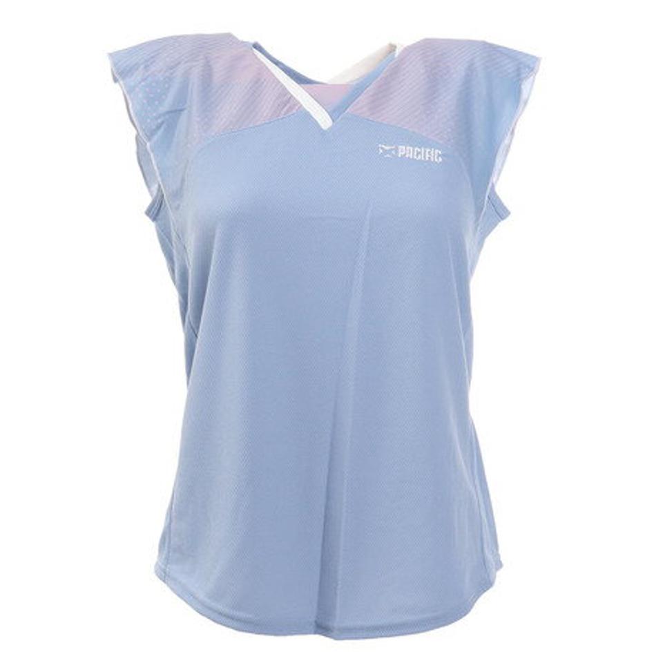 パシフィック（PACIFIC）（レディース）バドミントンウェア レディース Tシャツ PT20SW417 BLU