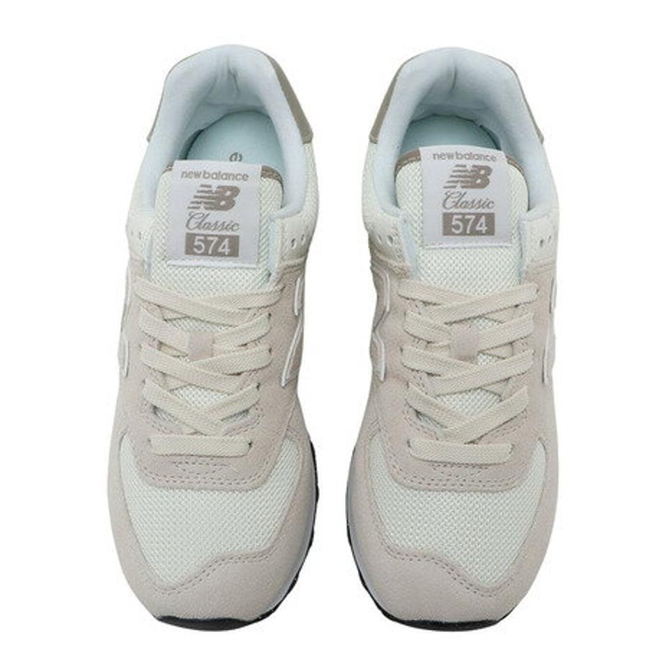 ニューバランス（new balance）（レディース）574 ライトグレー オフホワイト U574SE2 D スニーカー スポーツシューズ カジュアル スエード メッシュ エコ 靴