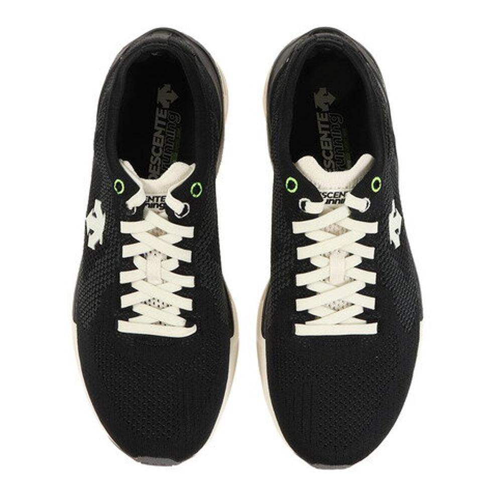 デサント（DESCENTE）（メンズ） ランニングシューズ メンズ 白 黒 エナザイト ウィング ホワイト ブラック S9313RRN87 スニーカー 通勤 通学 ランシュー