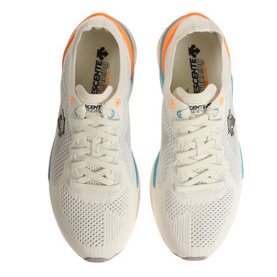 デサント（DESCENTE）（メンズ） ランニングシューズ メンズ 白 黒 エナザイト ウィング ホワイト ブラック S9313RRN87 スニーカー 通勤 通学 ランシュー