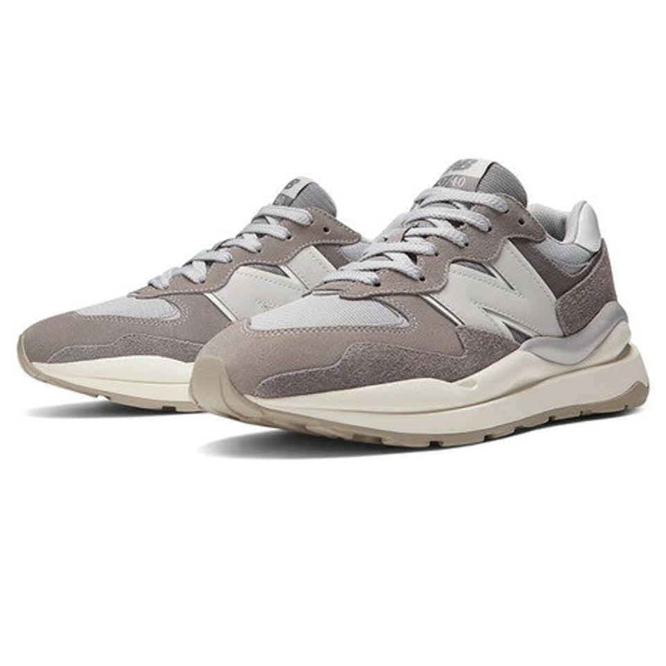 ニューバランス（new balance）（メンズ、レディース） スニーカー 57/40 グレー ベージュ ブラック M5740PS D スエード 厚底 普段履き オールシーズン
