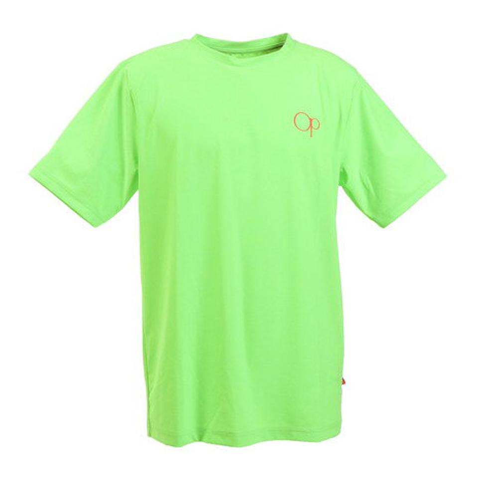【7/17 9:59までエントリーでP5倍！】オーシャンパシフィック（Ocean Pacific）（メンズ）ラッシュガード 半袖 Tシャツ グリーン 水陸両用 UVカット UPF50+ 紫外線防止 518476 GRN