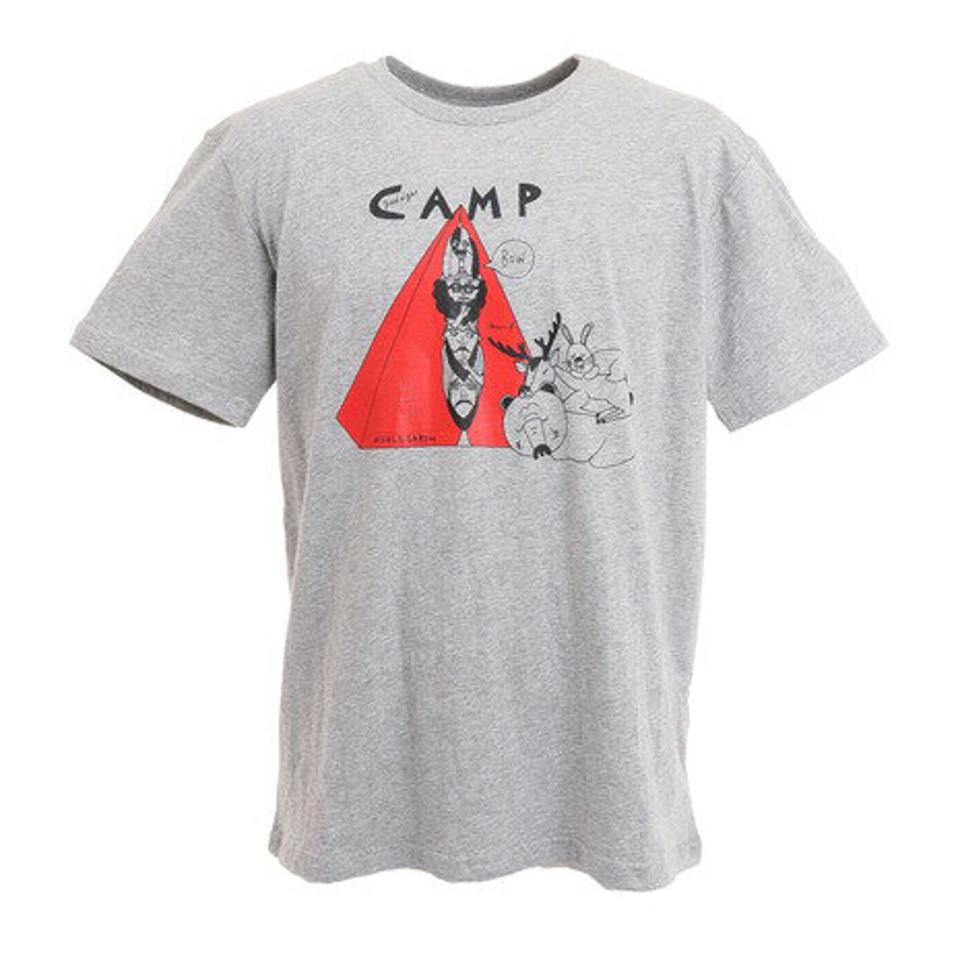 ホールアース（Whole Earth） Good night camp CxW 半袖Tシャツ WE2KJA01 GRY （メンズ）