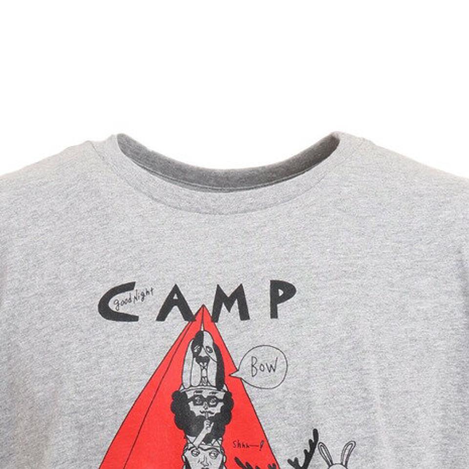 ホールアース（Whole Earth） Good night camp CxW 半袖Tシャツ WE2KJA01 GRY （メンズ）