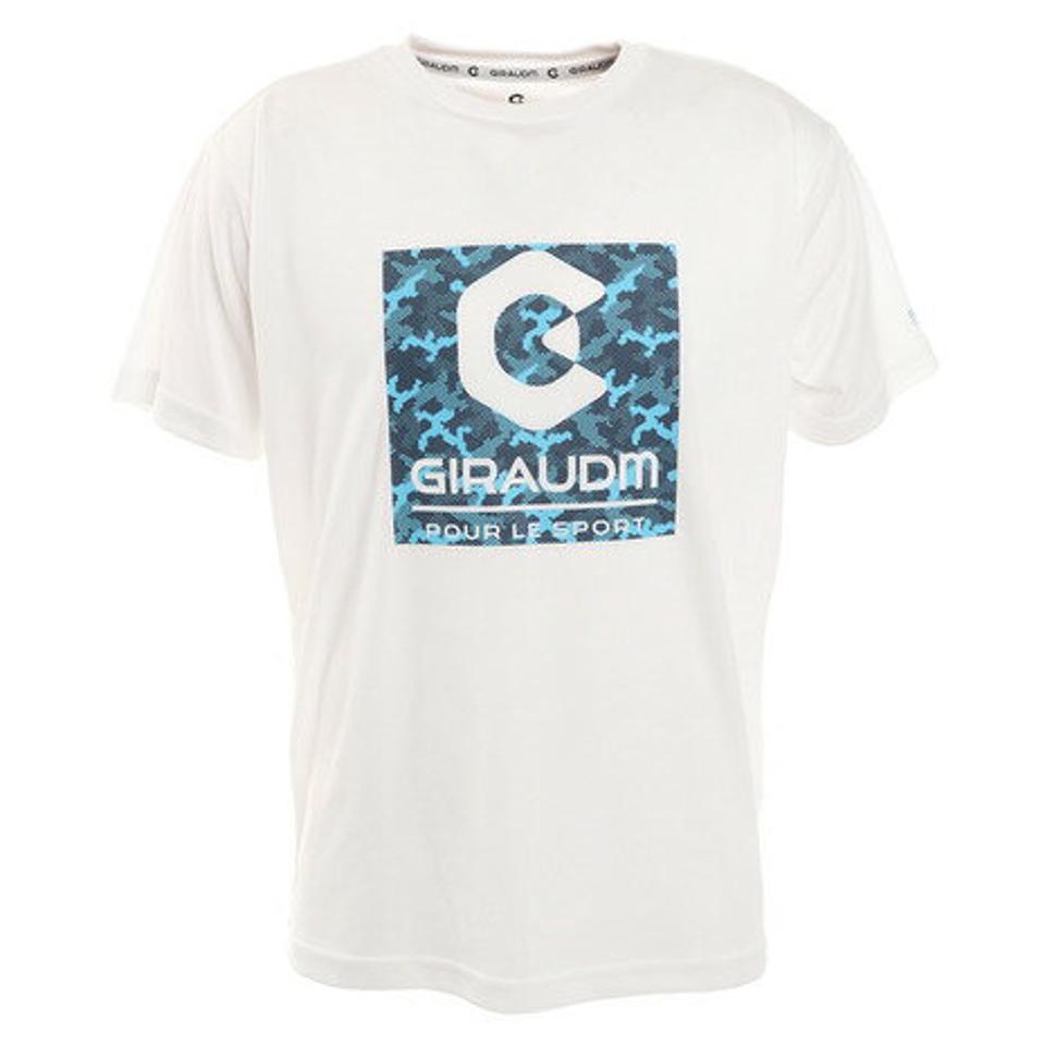 ジローム（GIRAUDM）（メンズ）ドライ 吸汗速乾 UVカット 半袖メッシュTシャツ 863GM1CD6663 WHT