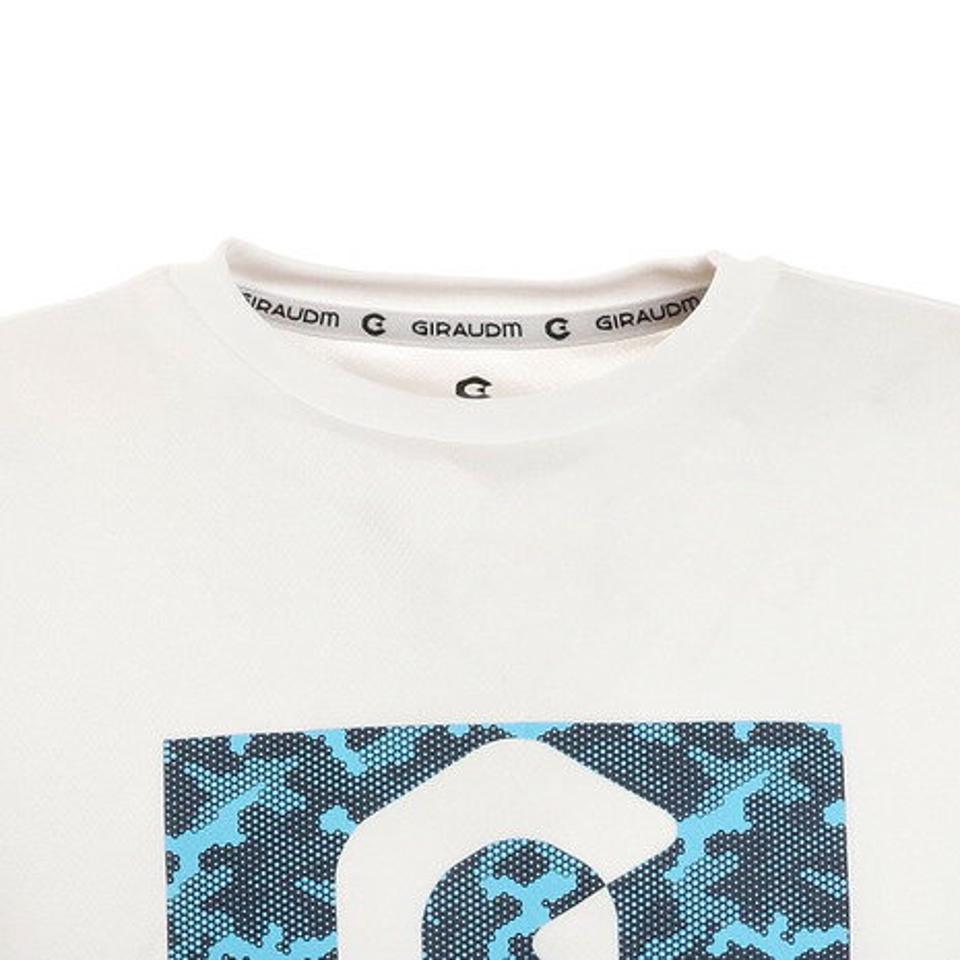 ジローム（GIRAUDM）（メンズ）ドライ 吸汗速乾 UVカット 半袖メッシュTシャツ 863GM1CD6663 WHT