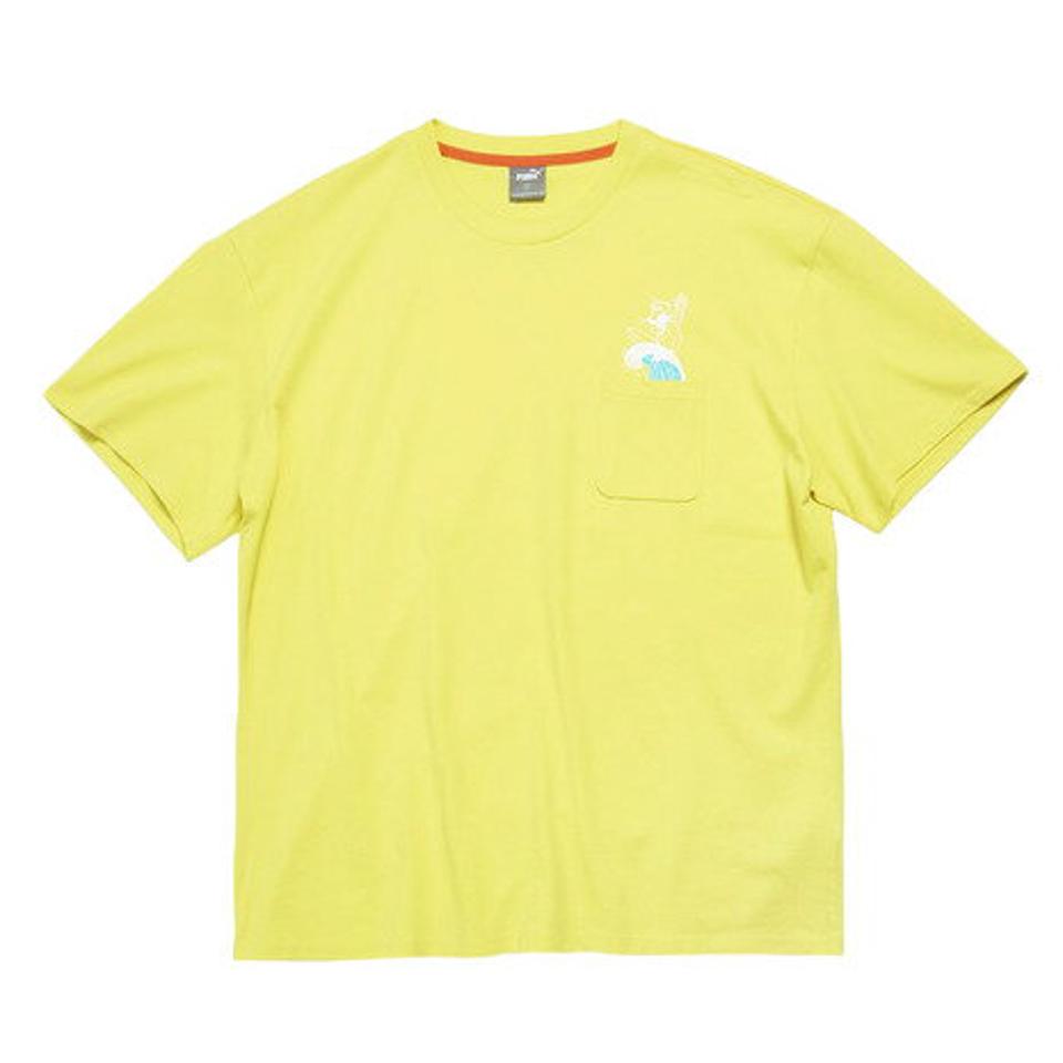 【6/5 24h限定 エントリー＆対象4店舗買い回りで最大P10倍！】プーマ（PUMA）（メンズ、レディース）SUPER PUMAリラックス 半袖Tシャツ 589889 02 YEL