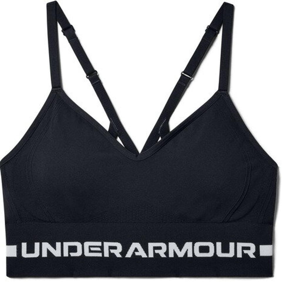 アンダーアーマー(UNDER ARMOUR)(レディース)スポーツブラ ローサポート シームレス ロー ロング ブラ 1357719 BLK/HGY AT