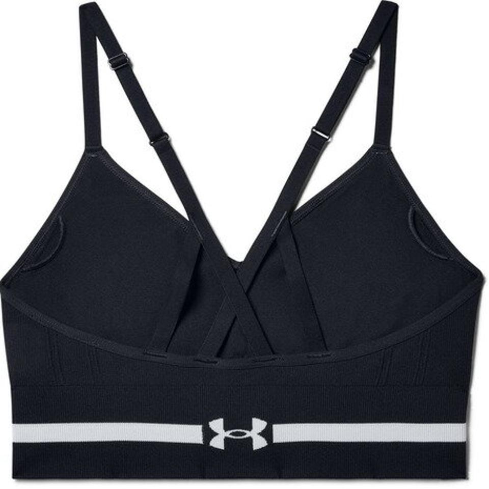 アンダーアーマー(UNDER ARMOUR)(レディース)スポーツブラ ローサポート シームレス ロー ロング ブラ 1357719 BLK/HGY AT