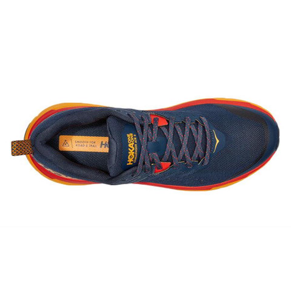 【3/25 24h限定 エントリー＆対象3店舗買い回りで最大P10倍！】ホカ（HOKA）（メンズ）CHALLENGER ATR 6 WIDE ネイビー レッド イエロー 紺 赤 1106513-OSRY ランニングシューズ ジョギング スニーカー スポーツ 運動靴