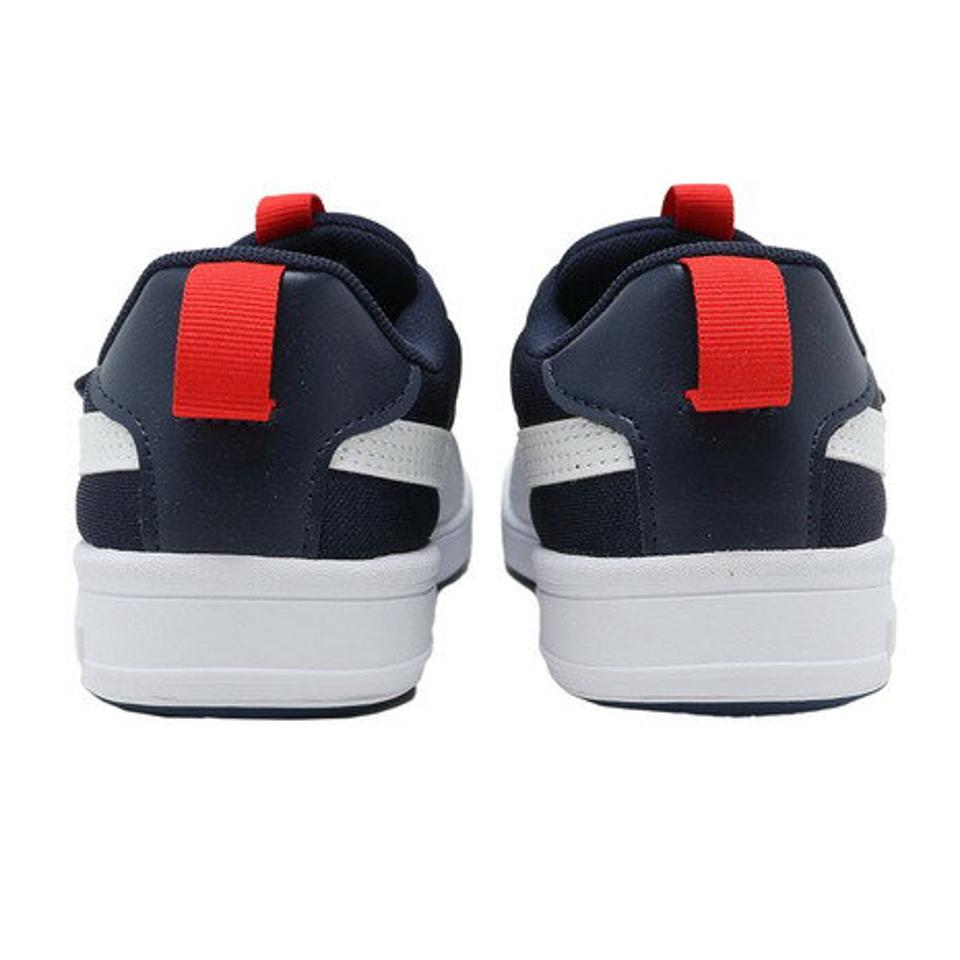 プーマ（PUMA）（キッズ）スニーカー ジュニア ピンク 紺 マルチフレックス メッシュ V PS ピンク ネイビーホワイト 380845