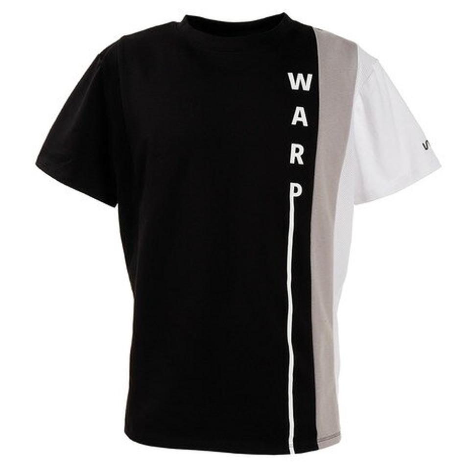 ザ・ワープ・バイ・エネーレ（The Warp By Ennerre） ワンサイドグラフィックTシャツ WB33JA13 BLK 半袖 （メンズ）
