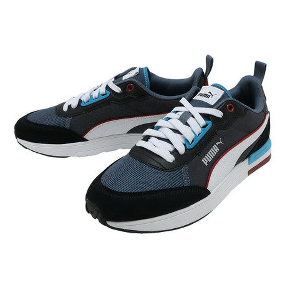 プーマ（PUMA）（メンズ）プーマ R22 ネイビー 紺 38346210 スニーカー スポーツシューズ カジュアル クッション スポーティ ストリート 通勤 通学 靴