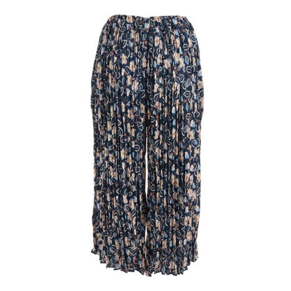 クローバーリーフ（LOVERS' LANE 45）（レディース）花柄ギャザーガウチョパンツ XE12801256-NVY