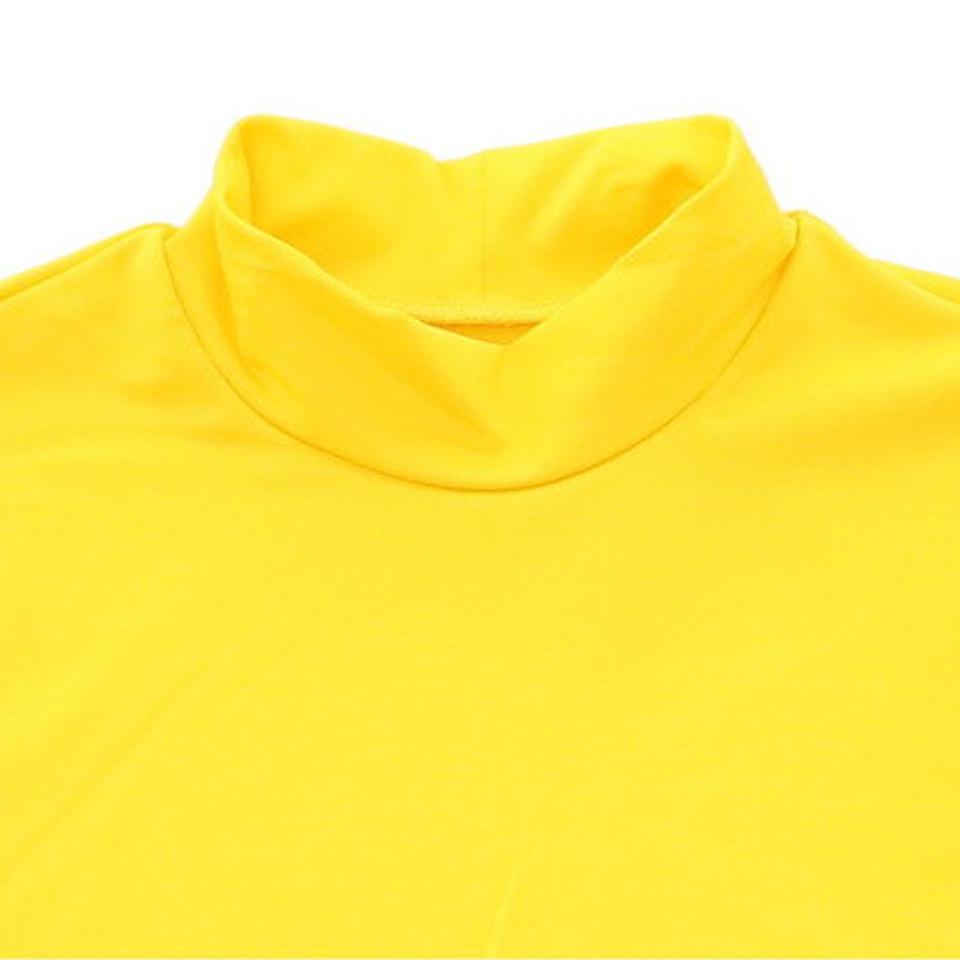 デュアリグ(DUARIG)(キッズ)サッカー ジュニア インナー ストレッチハイネック 長袖 シャツ 742D6ES2981 黄色