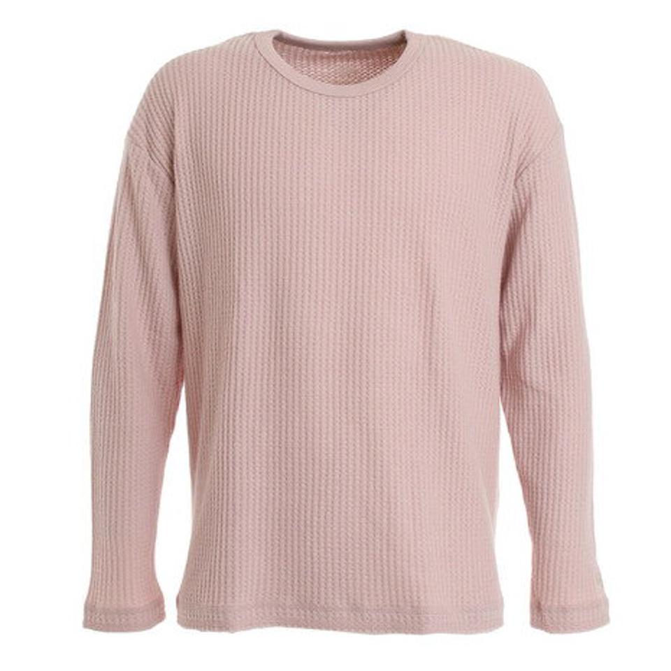 エルケクス（ELKEX）（メンズ）ワッフル 長袖Tシャツ 881EK0HD7027PNK オンライン価格