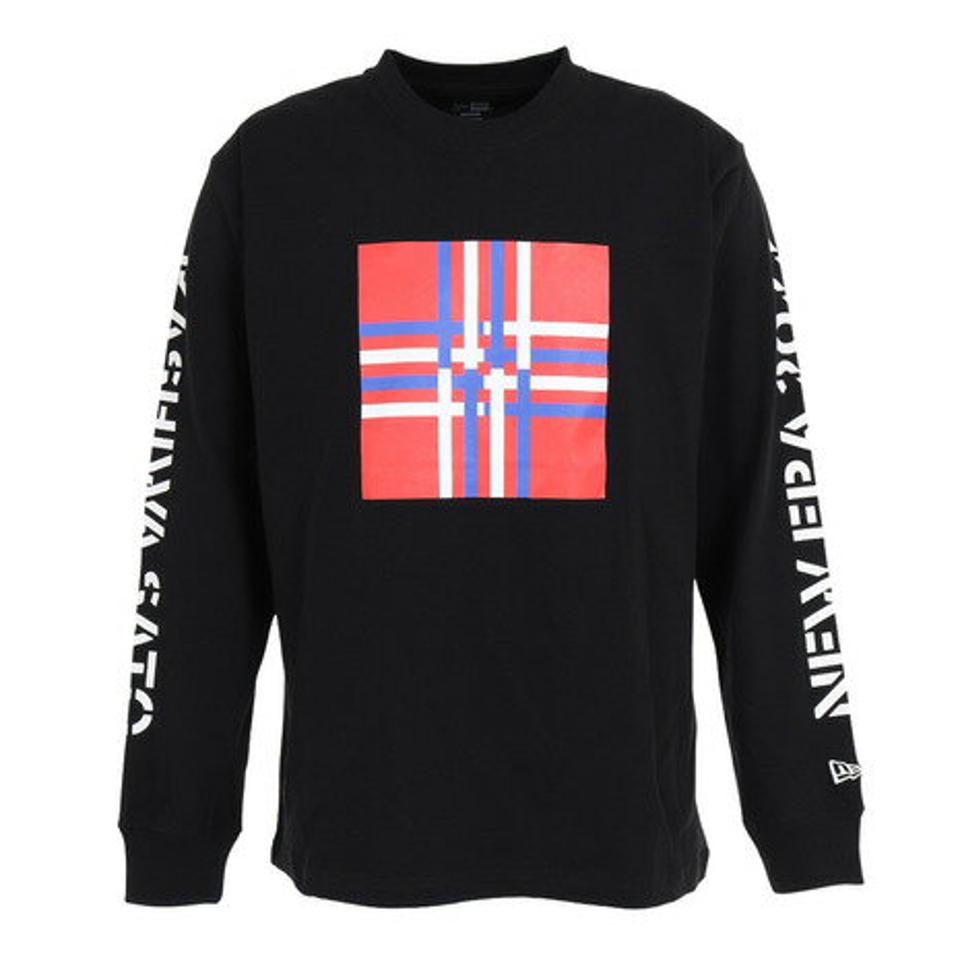 【10％オフクーポン 9/8まで】ニューエラ（NEW ERA） 長袖コットンTシャツ 佐藤可士和 ラインズ 13330960 （メンズ）