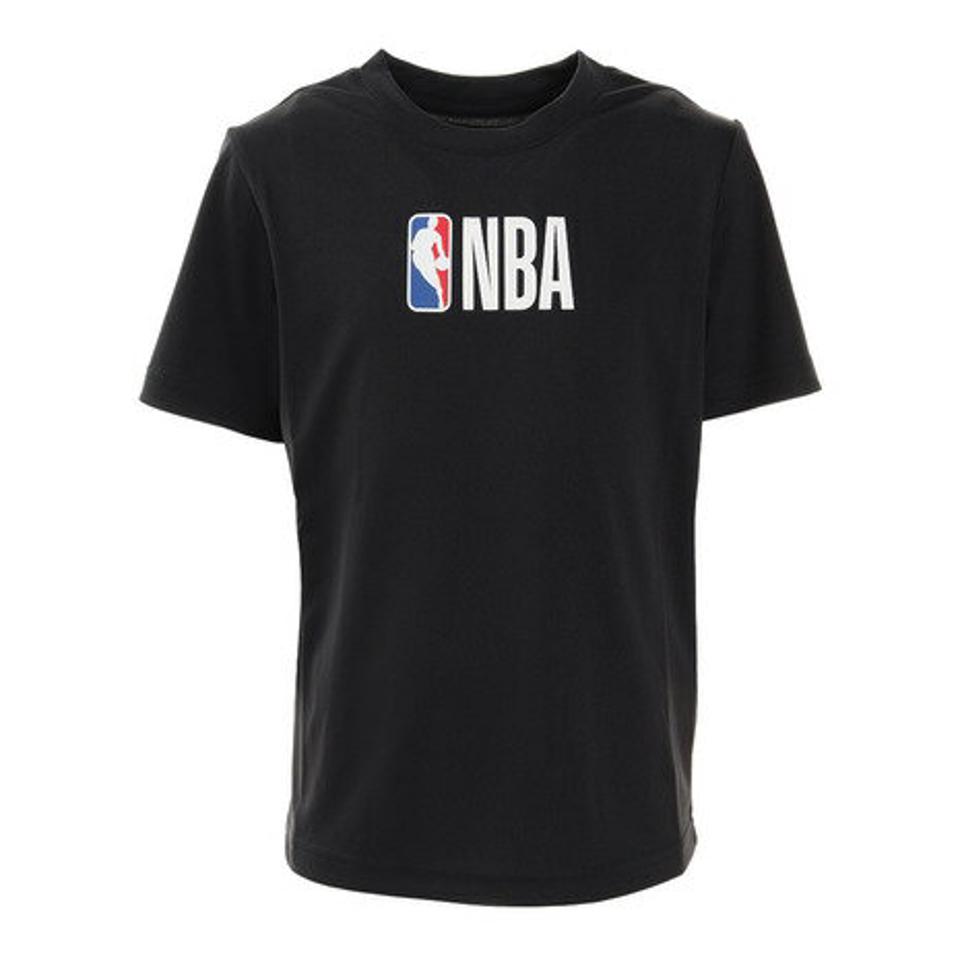 エヌビーエー（NBA）（キッズ）ジュニア ワンポイントTシャツ ロゴマン PK2B7BB4U-BK バスケットボールウェア NBA