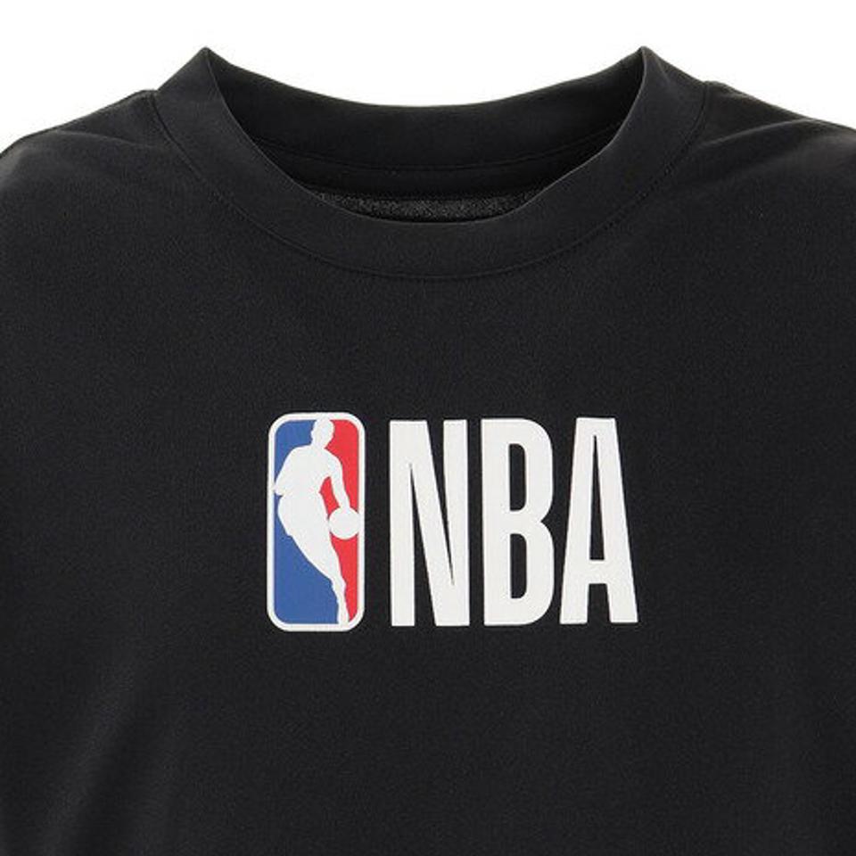 エヌビーエー（NBA）（キッズ）ジュニア ワンポイントTシャツ ロゴマン PK2B7BB4U-BK バスケットボールウェア NBA