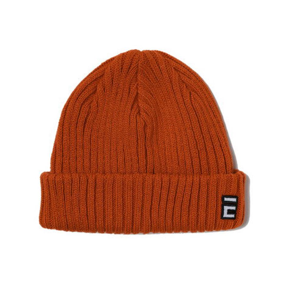【15%OFFクーポン対象！4/25まで】エルケクス（ELKEX）（メンズ）ニット帽 リブフィッシャーマンキャップ 897EK1ST2649 ORG 防寒